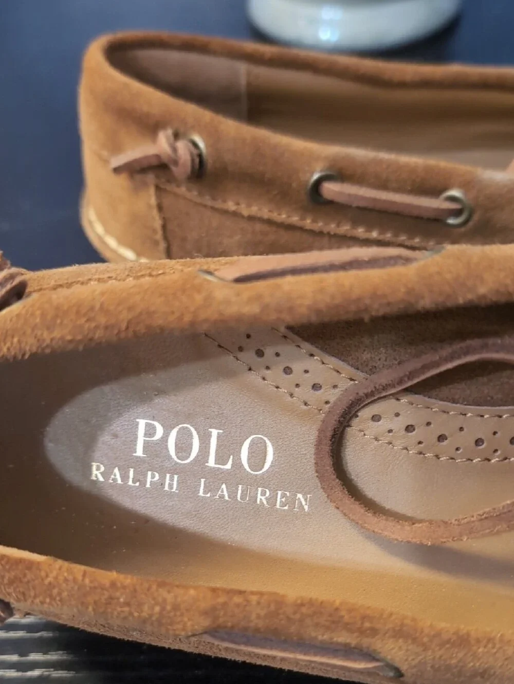 Polo Ralph Lauren tan suede
